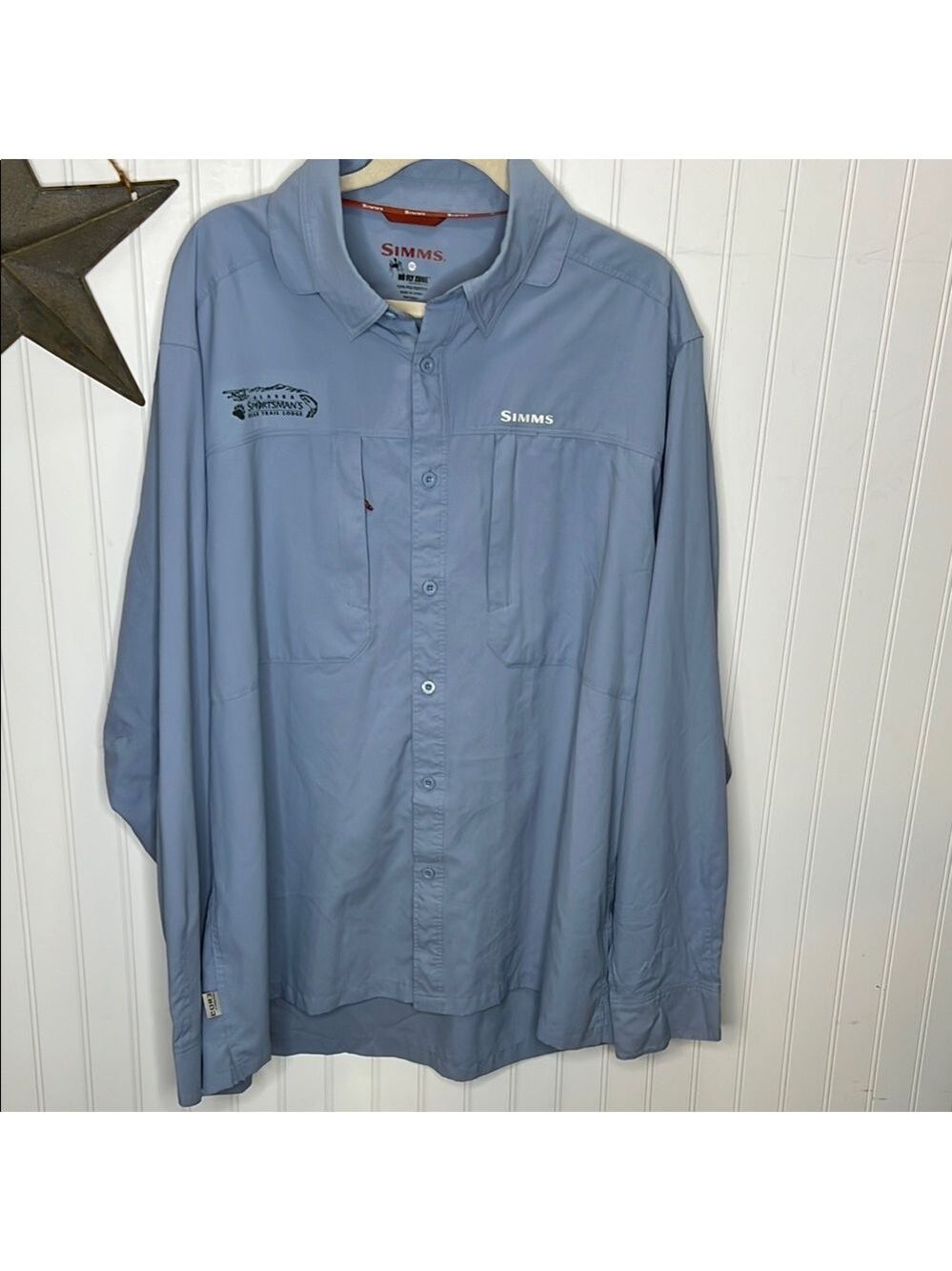 Simms No Fly Zone Long Sleeve Shirt Size XXL